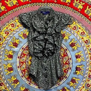 ❗3/$20❗Zebra Ruffle Tank Top